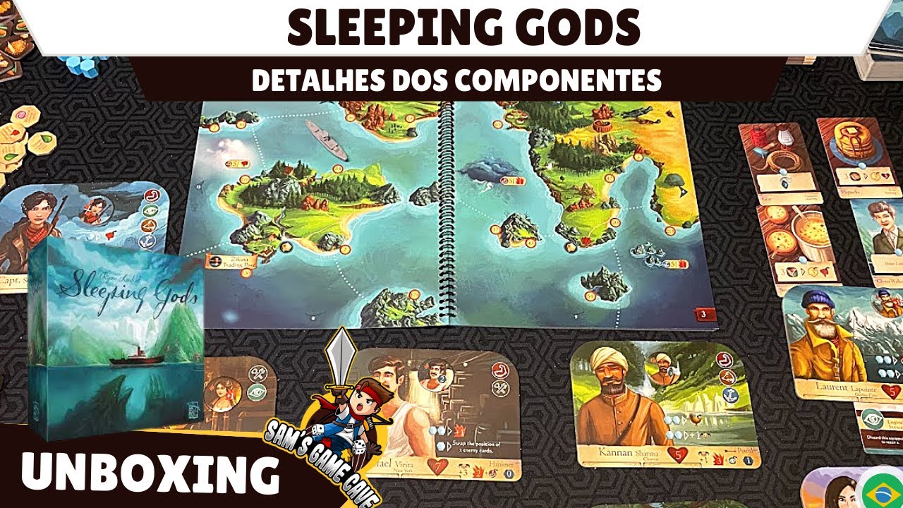 Sleeping gods | Unboxing - Detalhes dos Componentes