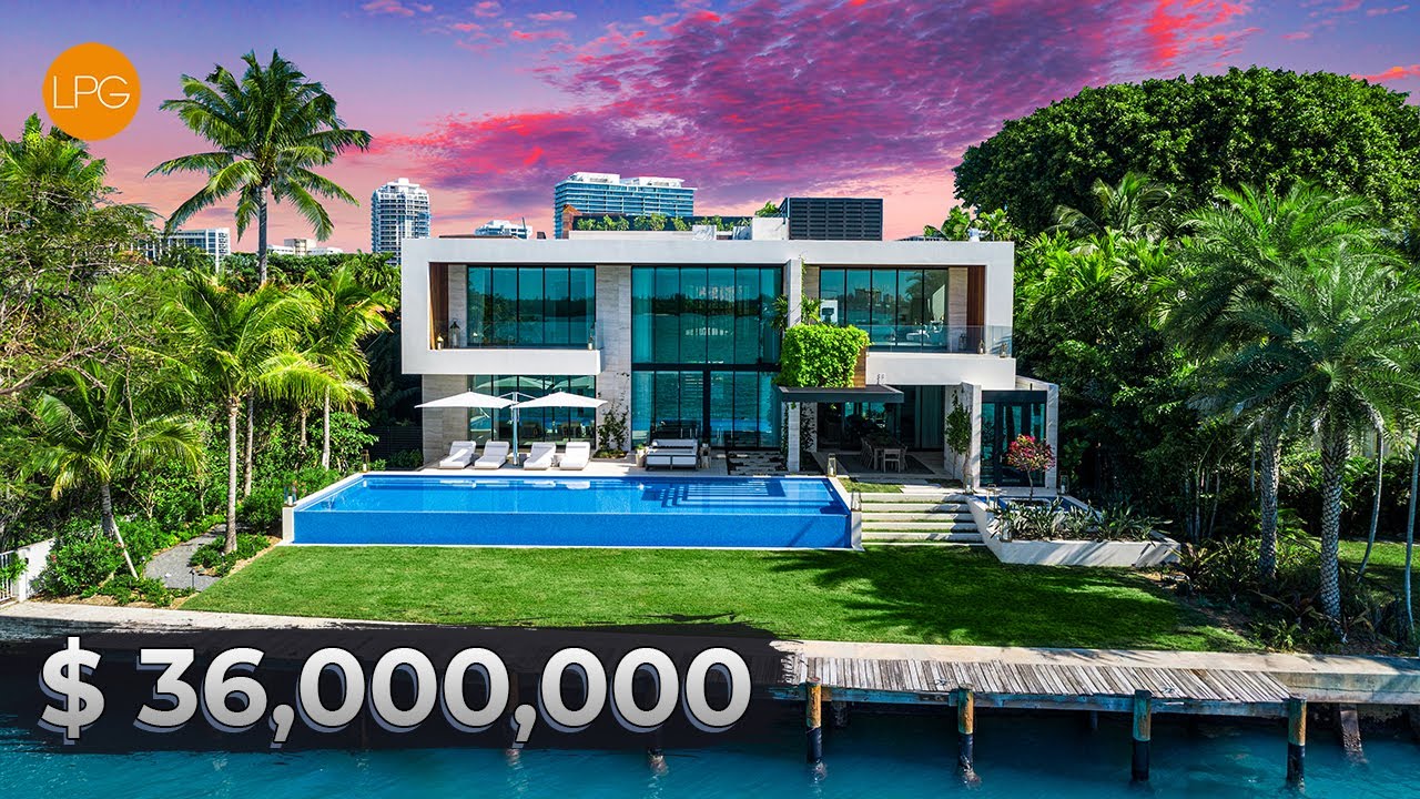 Touring a $36M Luxury Mansion in Bal Harbour | Florida Real Estate Tour