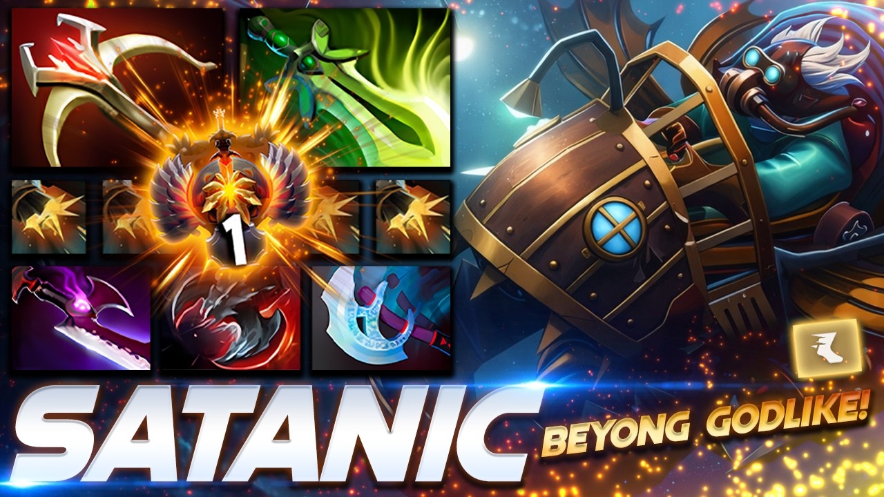 Satanic Gyrocopter Beyond Godlike - Dota 2 Pro Gameplay [Watch & Learn]