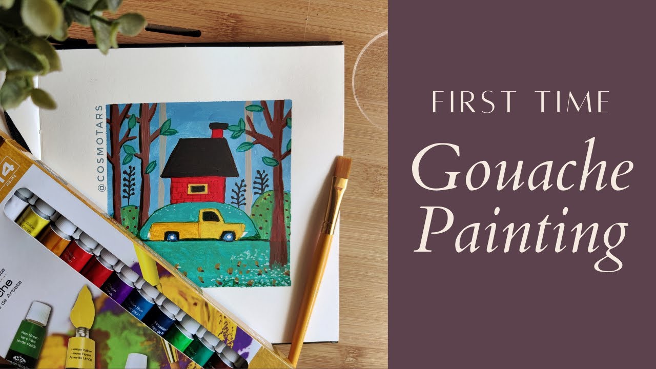 First time painting with Gouache | Royal And Langnickel Gouache (Review)