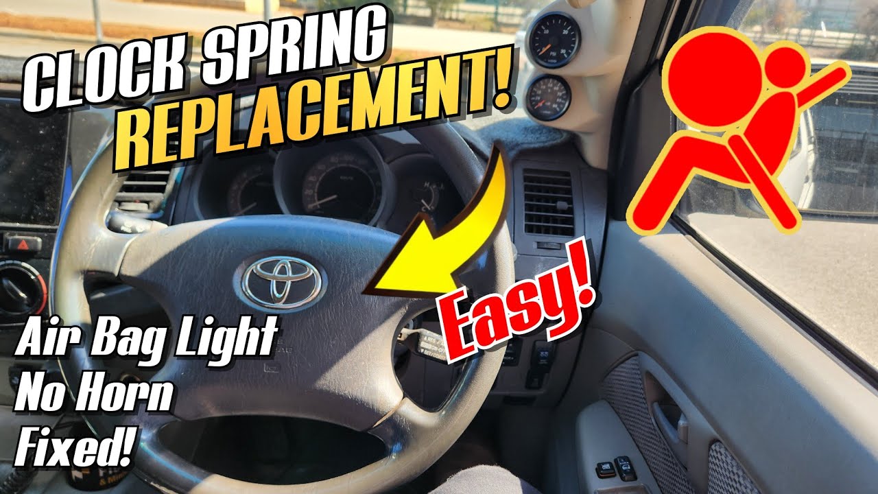 How To Change A Clock Spring - Toyota | Symptoms Of A Bad Clock Spring