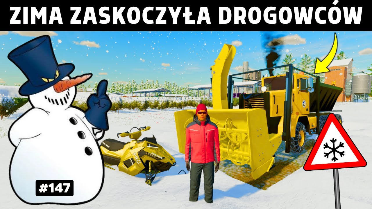 ZIMA ZASKOCZYŁA DROGOWC&Oacute;W! ❄️ WIELKA ŚNIEŻYCA 👉 0$ START na mapie NO MAN'S LAND #147