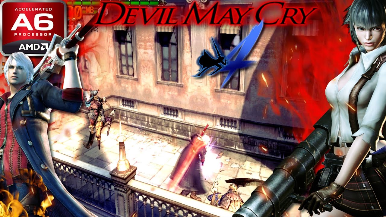 Devil May Cry 4: Special Edition (AMD A6, Radeon R4 Graphics) Low End PC (512MB)