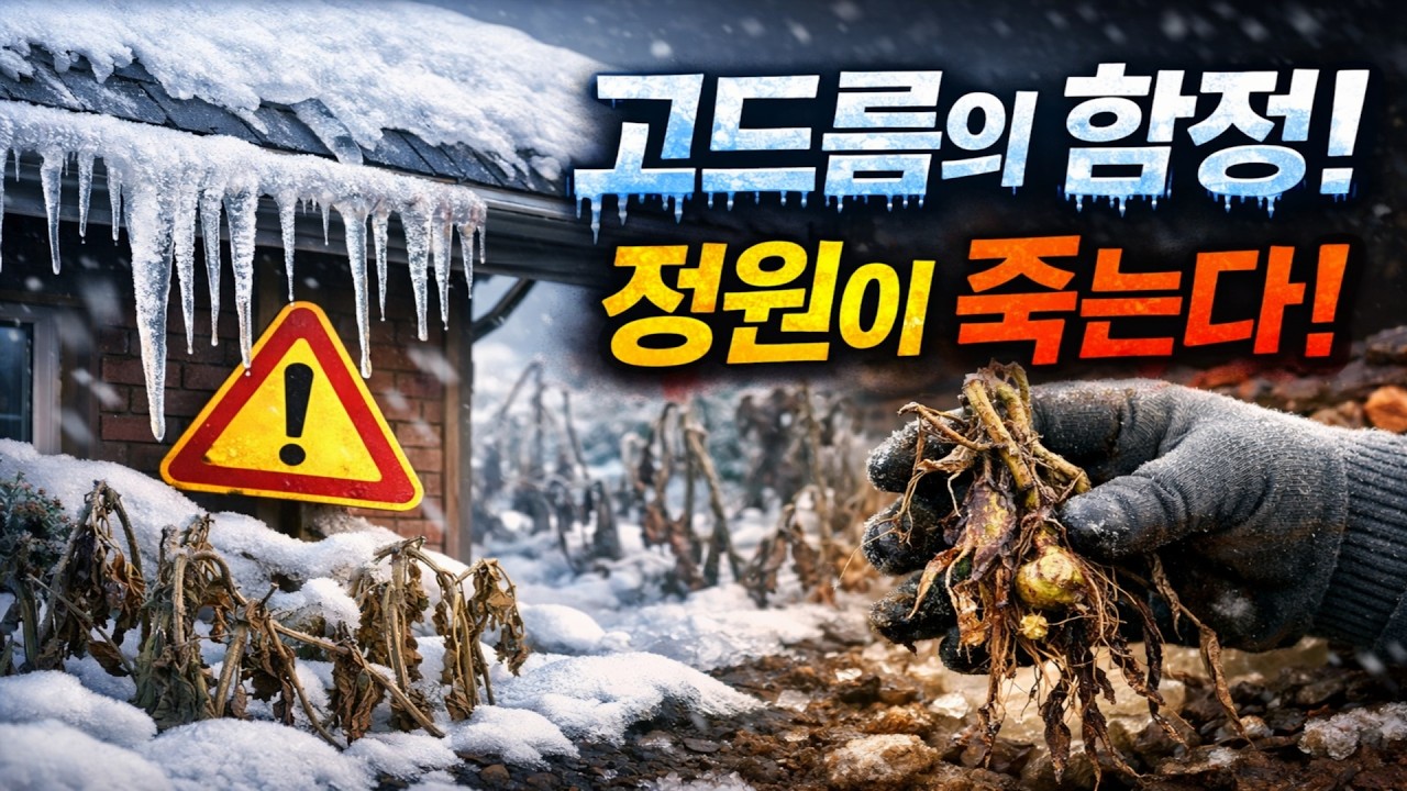 당장 지붕 확인하세요! 예쁜 고드름이 사실은 정원의 '사형선고'인 이유