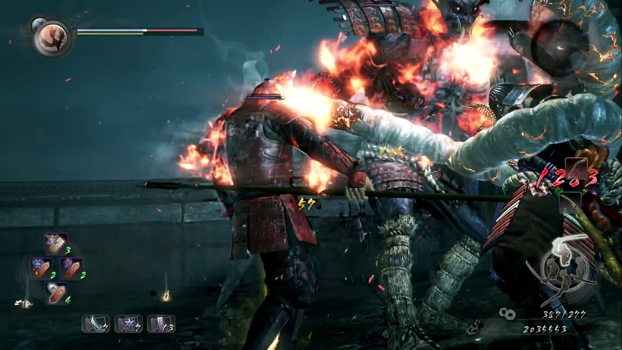 ◄118► Nioh DLC Voluntad carmesi MISI&Oacute;N SECUNDARIA Regi&oacute;n de OSAKA Invierno