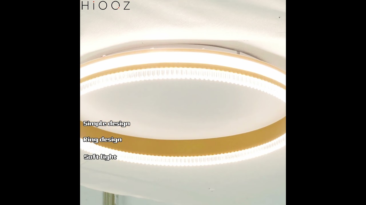 Modern Minimalist Ring Ceiling Light - White/Black/Gold Acrylic Texture Ceiling Lamp