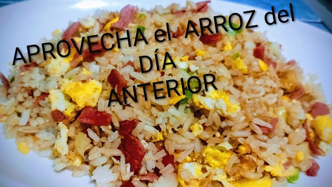 PREPARA está DELICIA  con el ARROZ del día ANTERIOR ARROZ frito#RECETA de APROVECHAMIENTO# facil
