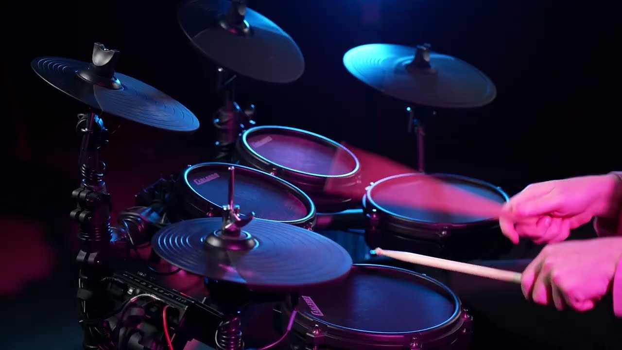 Carlsbro CSD45M 9 piece all mesh electronic drum kit @carlsbromusic