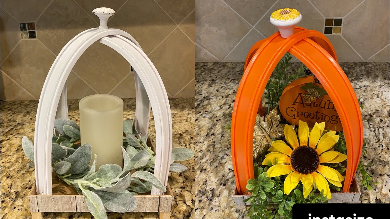 DIY Dollar Tree Race Track Lantern