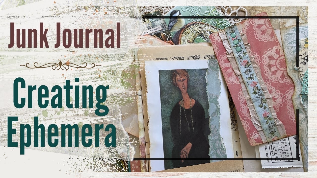 Stuffing Junk Journal Pockets with Unique Handmade Ephemera