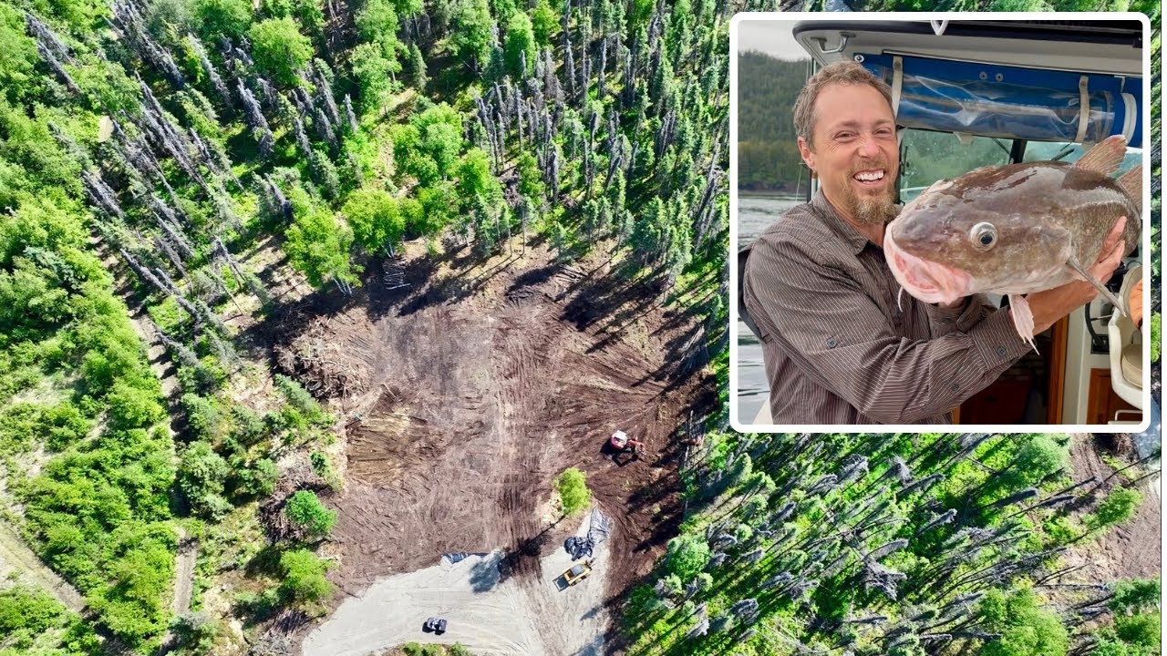 Family Fun - Alaska Land Clearing, Ocean Trip & Twin Pilots!