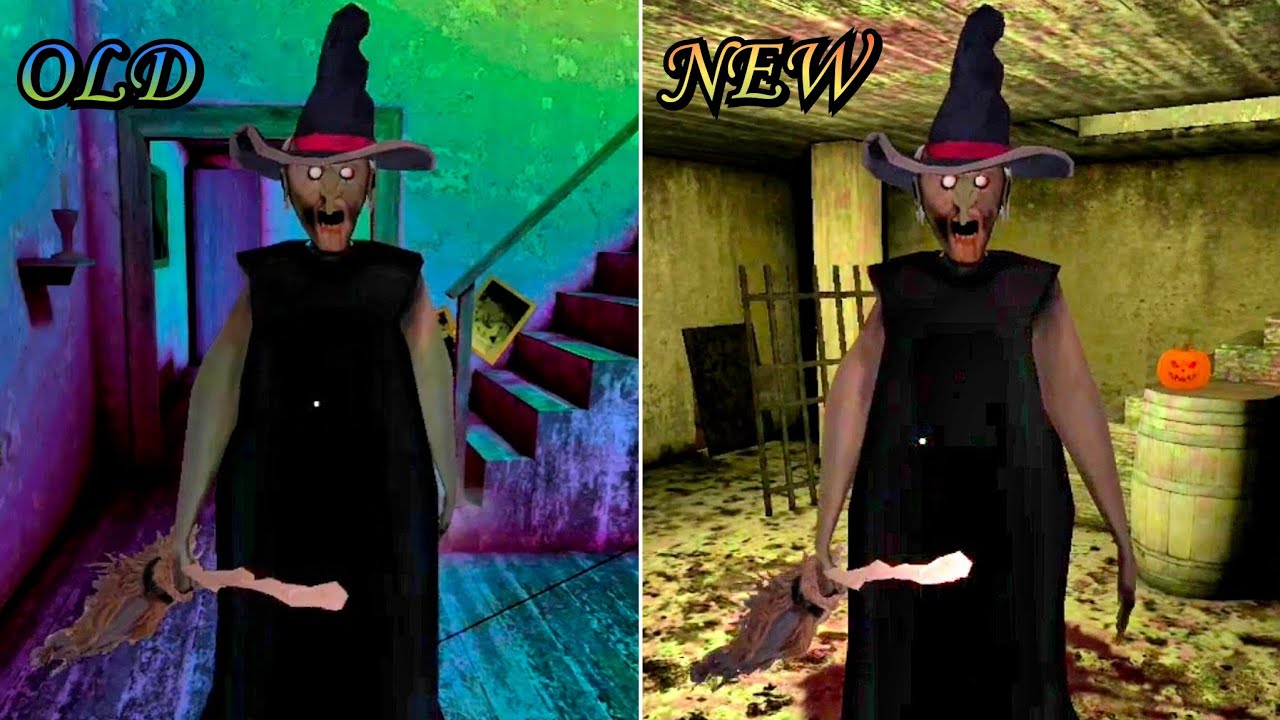 Granny v1.8.7 Halloween Mode - Old vs New Halloween Granny Jumpscares