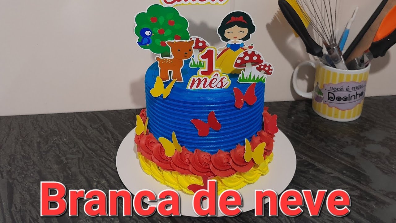 bolo Branca de Neve