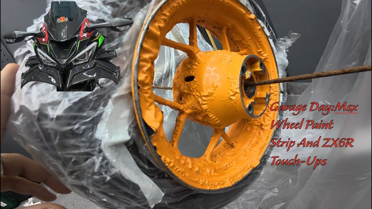 Восстановление моего Honda GROM/MSX: простые ремонтные работы и покраска дисков, часть 1
