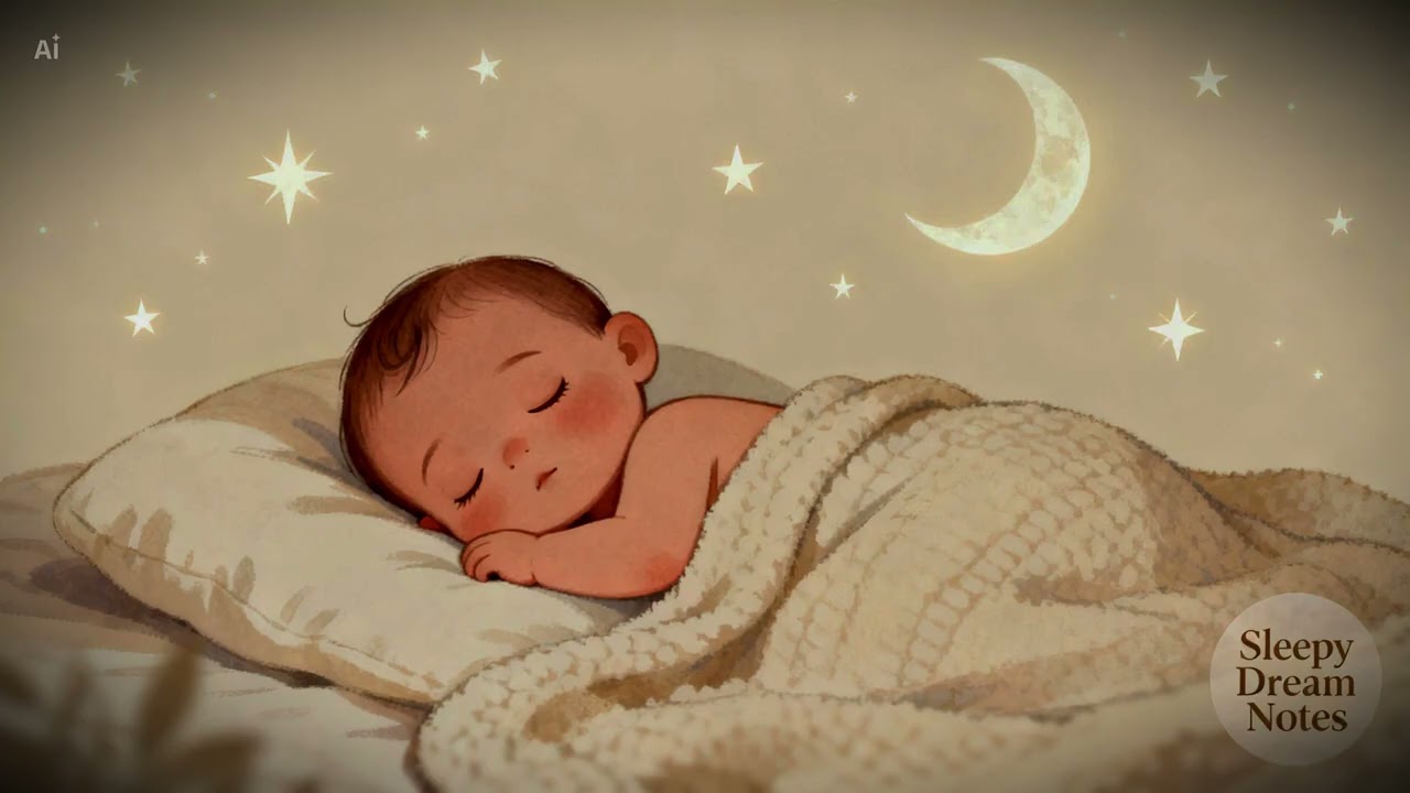 Sleepy Dream Notes 5 #sleepmusicforbabies #softlullaby #dreamypiano #softguitar
