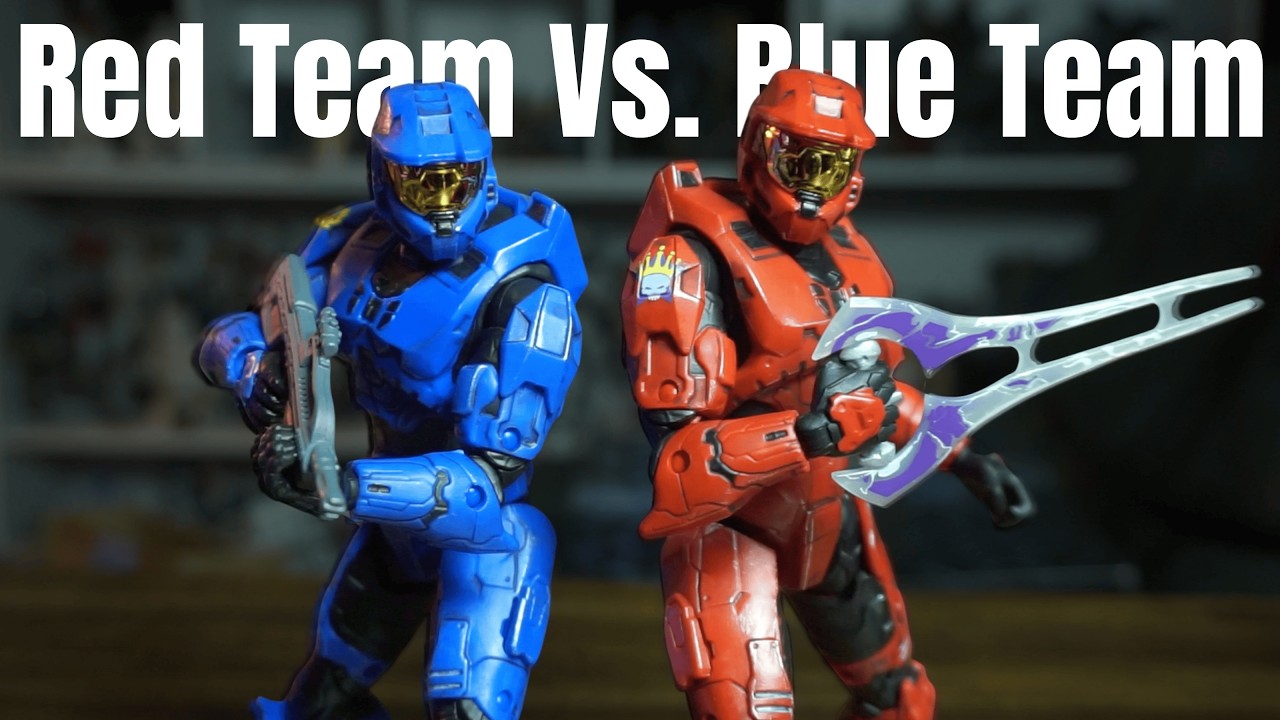 Spartan Collection has done it again!!! GameStop Red vs. Blue Halo 3 Action Figure Set Review