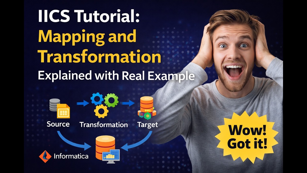 Informatica IICS Tutorial: What is Mapping and Transformation in IICS #iicstutorial #dataanalytics