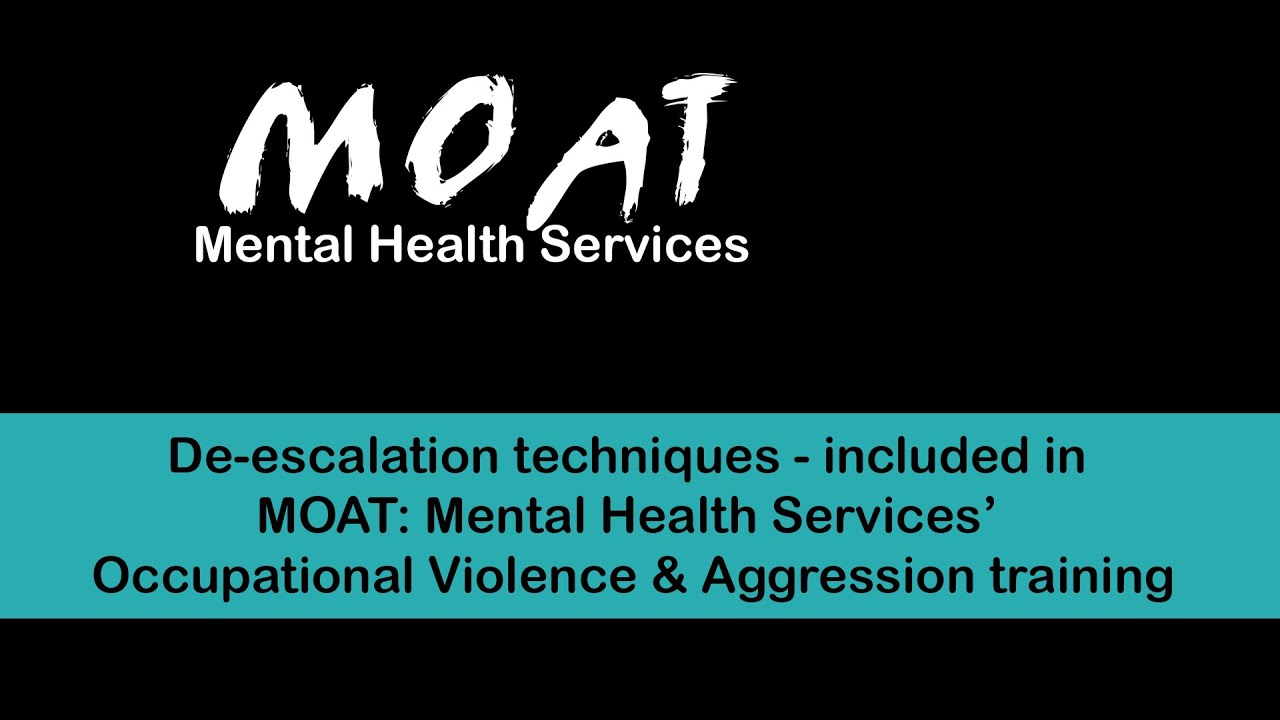 De-escalation techniques from our Occupational Violence & Aggression training package