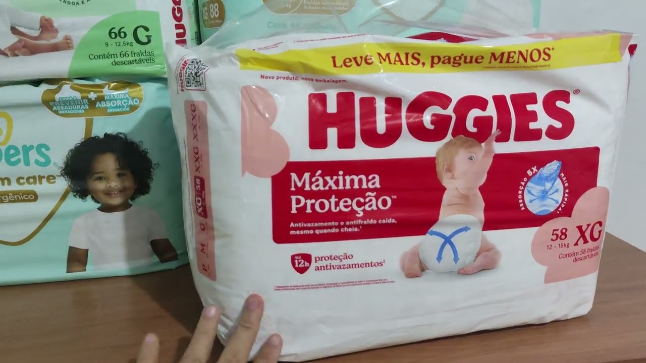 Mini estoque de fralda do meu bebê!