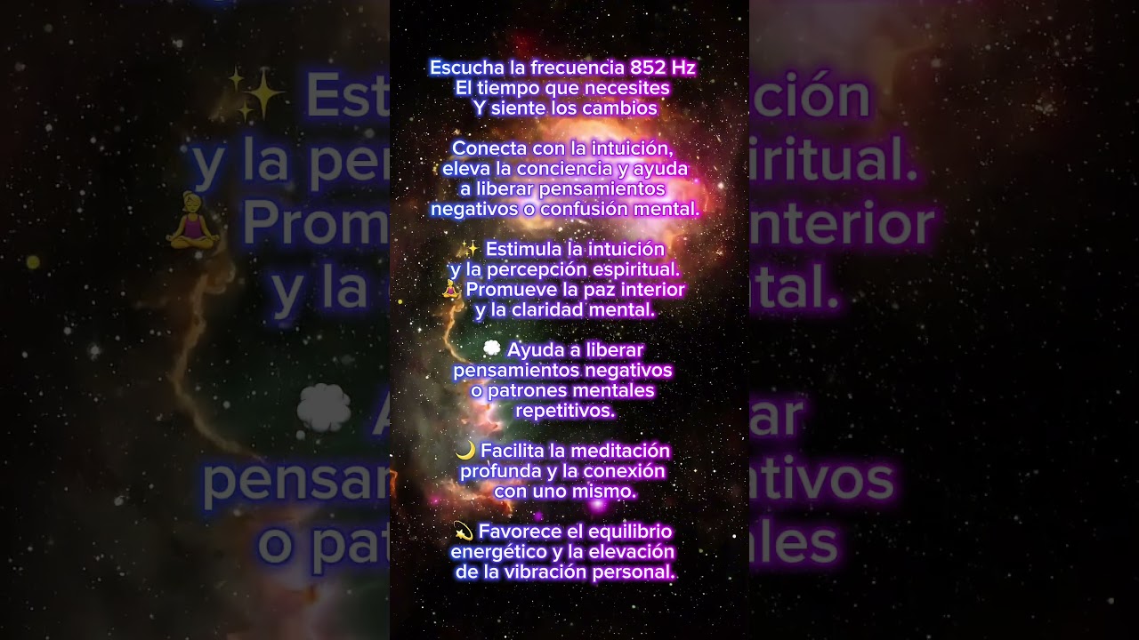 852hz despertar espiritual y claridad interior #frecuenciassanadoras #frecuenciasquesanan