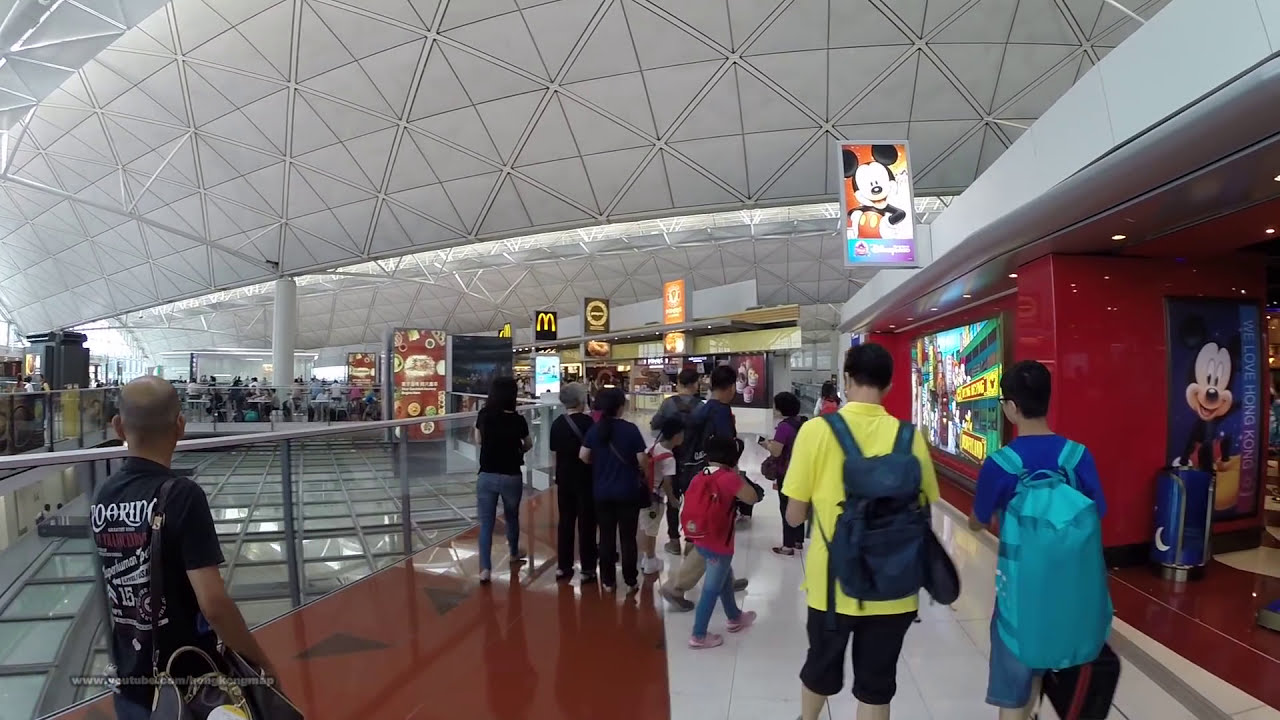 2015-Aug-13 #香港國際機場 #HongKongWalk Hong Kong International Airport - Walking to Gate #48 from Customs