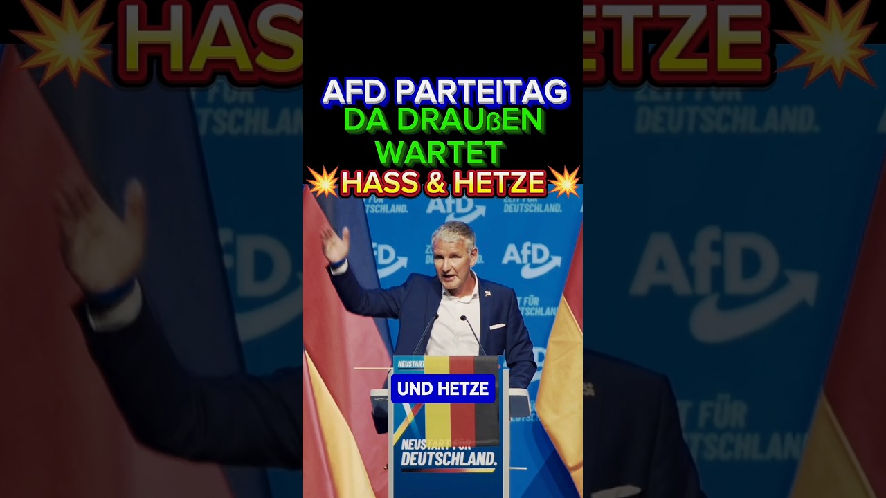 💥AFD PARTEITAG VOR ESKALATION ⚡#afd #erfurt #siegmund #lanz #&ouml;rr #h&ouml;cke #weidel #ard #cdu