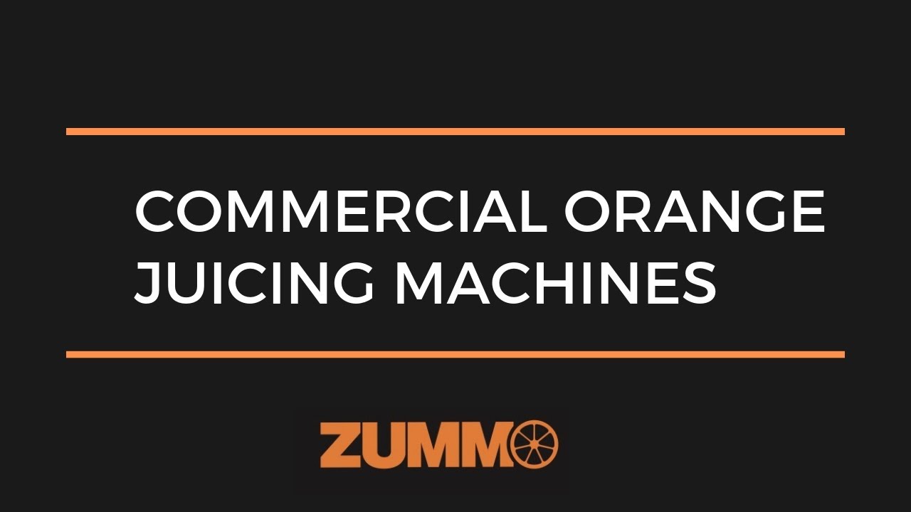 Comparing commercial orange juicing machines - what you need to know