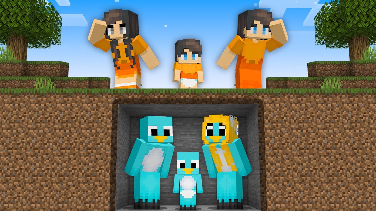 Minecraft NOOB vs PRO: FAMILY HIDE and SEEK BATTLE CHALLENGE