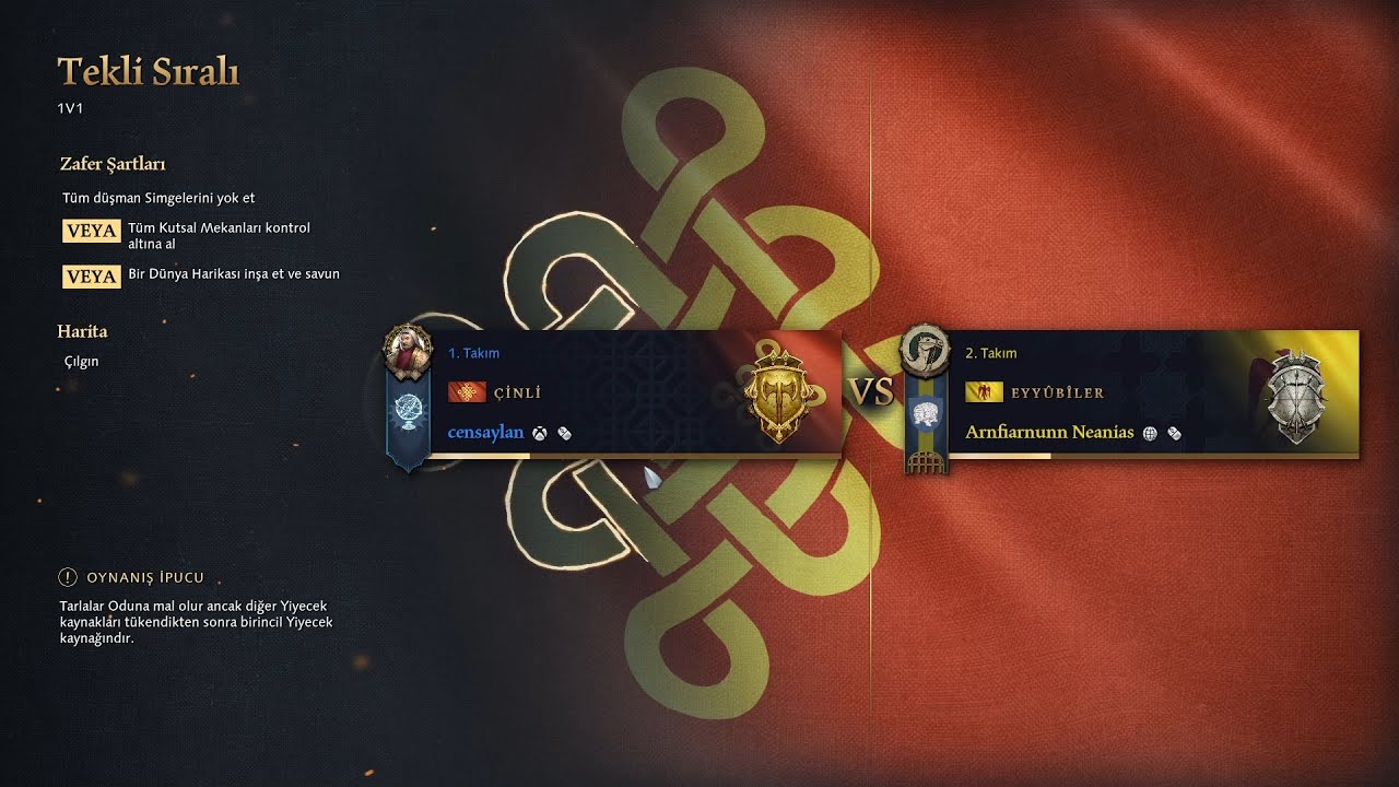 S9E60 Altın 1v1 Sıralı Oyun #aoe4 - Çin vs Eyyübi - Çılgın haritayı çok seviyorum dar alan mükemmel