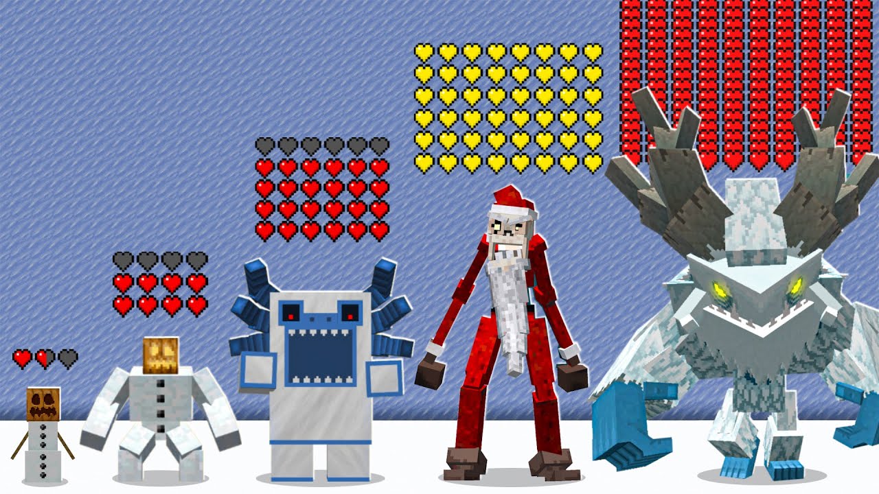 which snow bosses is immortal? which All Minecraft Bosses and All Snow Mutant mobs is immortal???