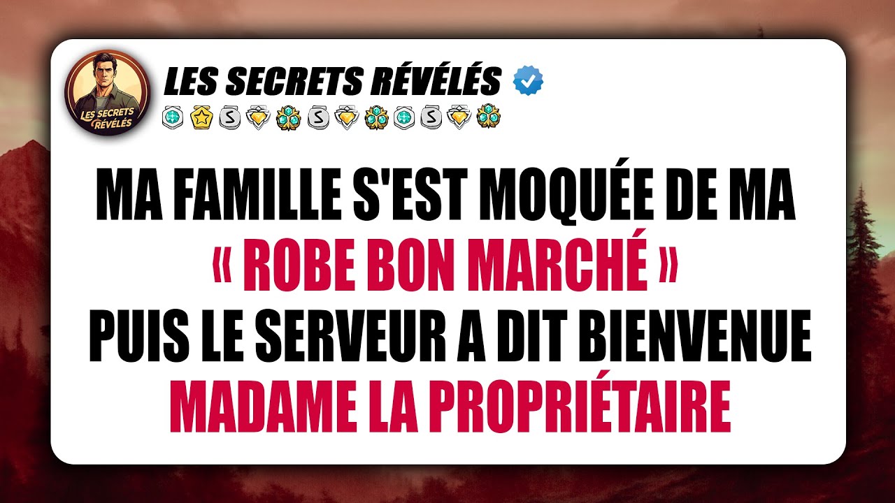 Ma famille s'est moquée de ma « robe bon marché » — puis le serveur a dit : « Bienvenue, Madame...