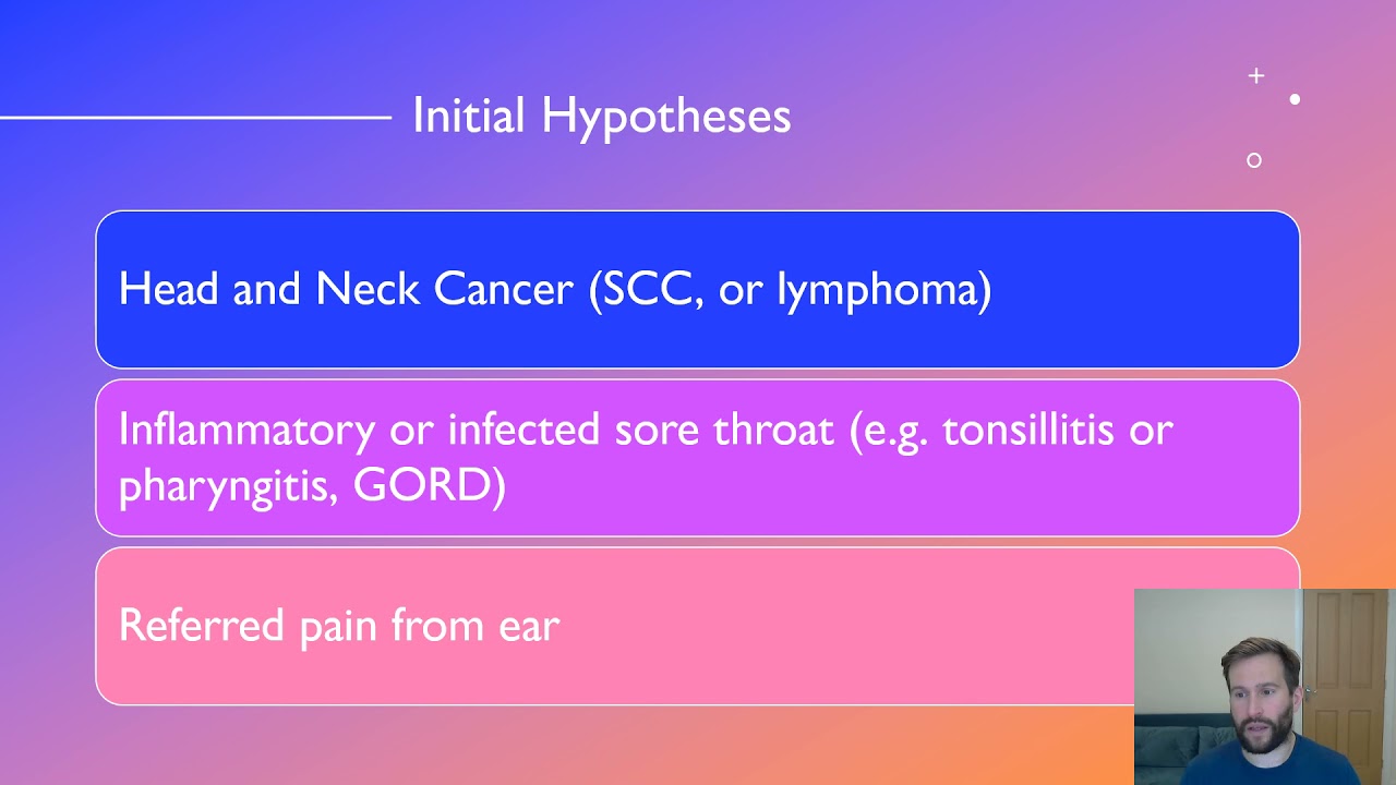 ENT Assessment - Sore Throat and Headache Case Study Analysis