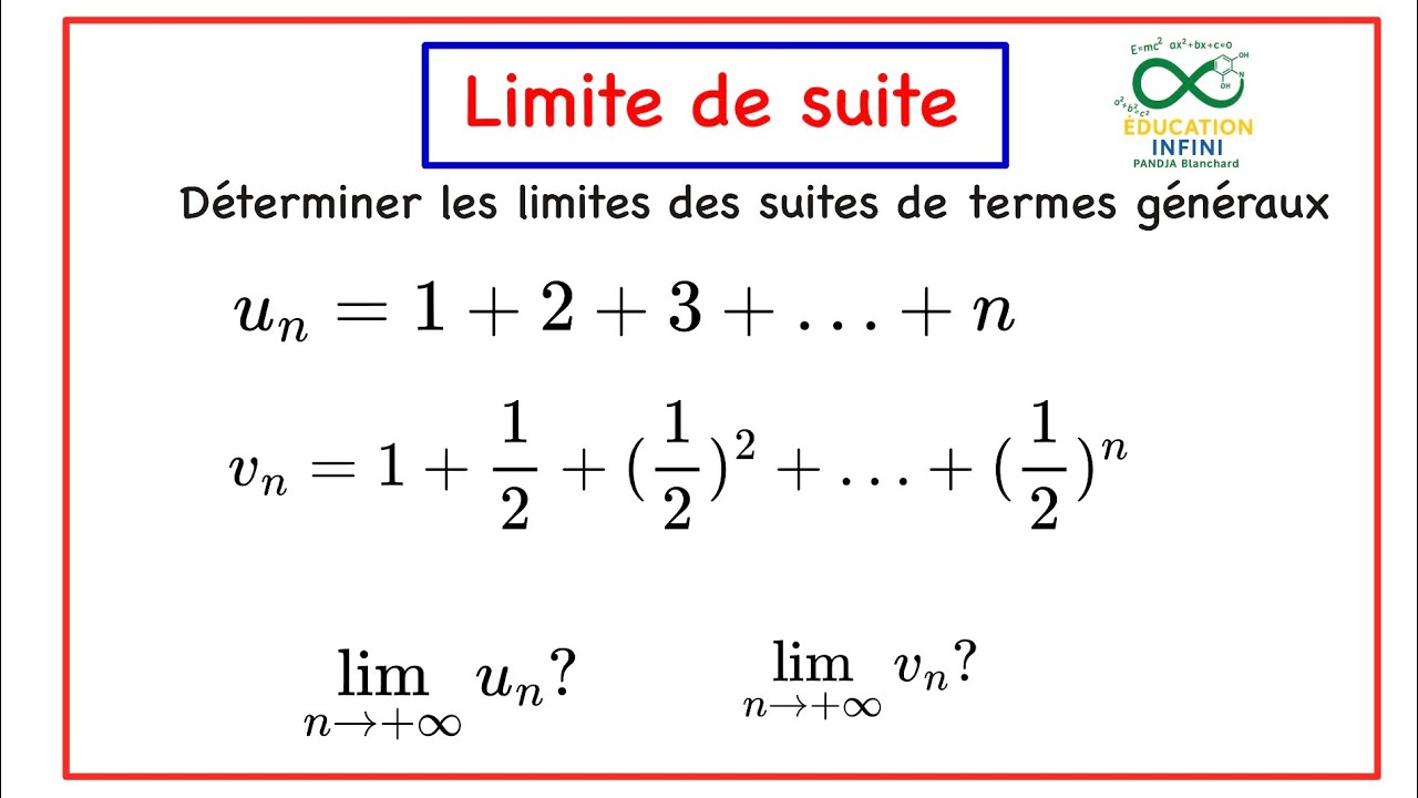 Limites de suite corrigé : astuces de calcul 