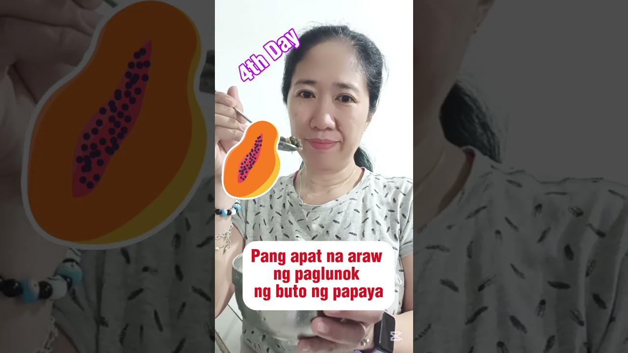 Try ko lumunok ng buto ng papaya 4th day #papaya #benefits #parasites #health #natural