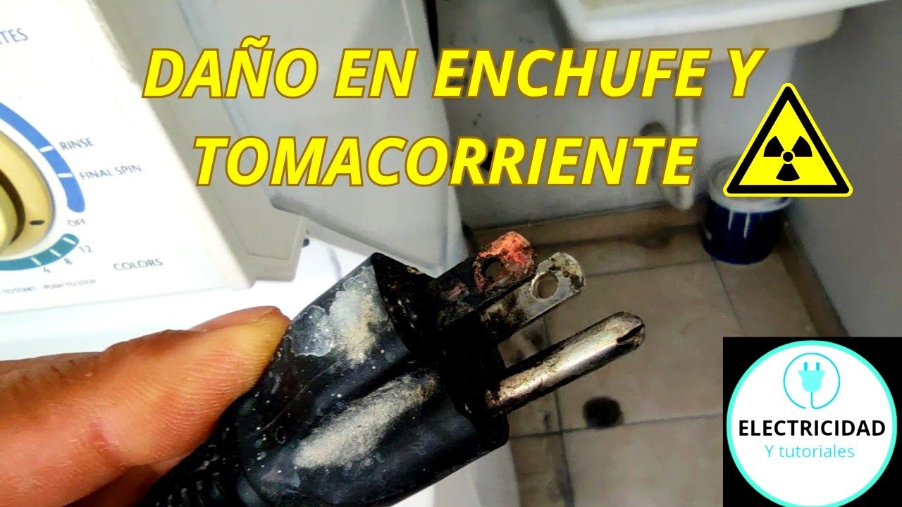Reparando enchufe y tomacorriente de lavadora