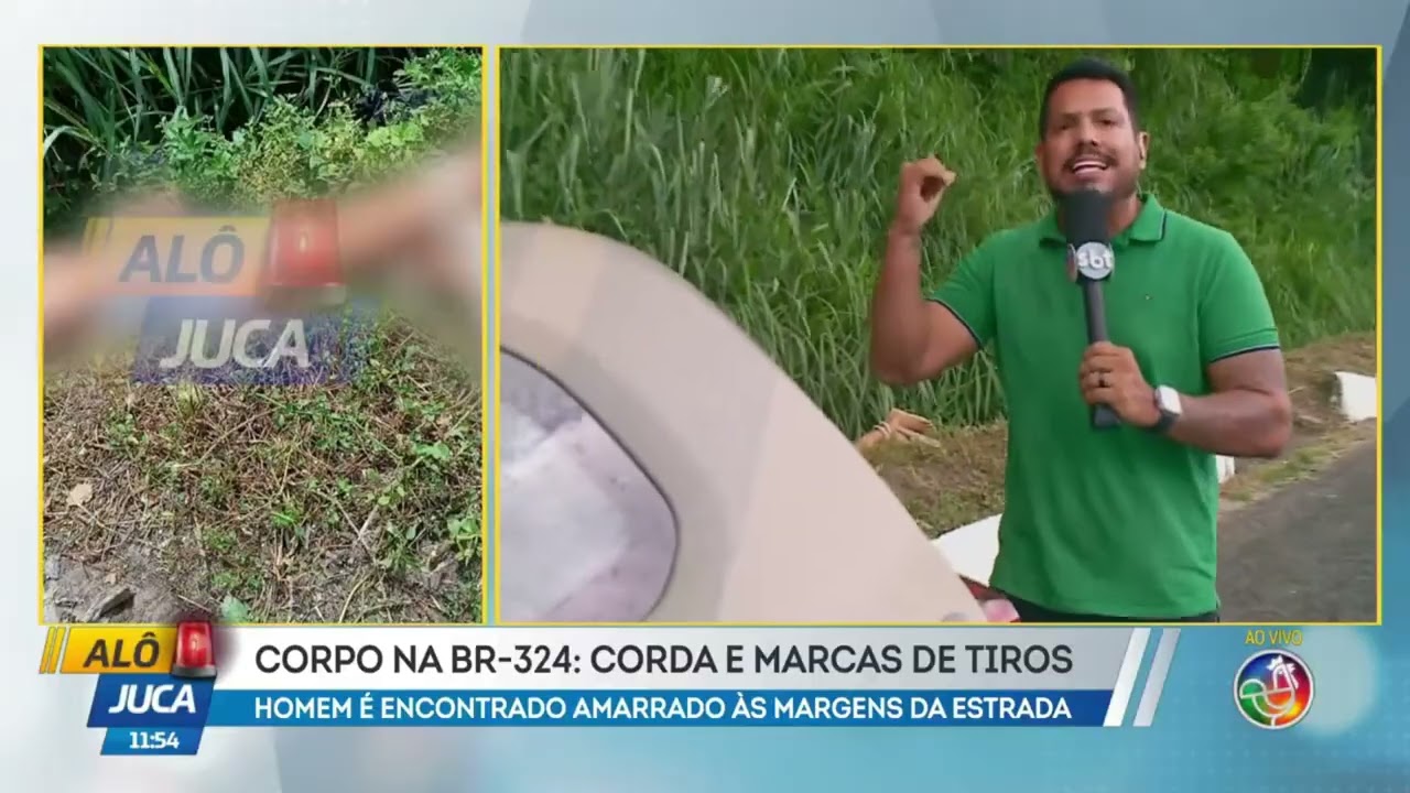 Corpo na BR-324: Corda e marcas de tiros | AL&Ocirc; JUCA | TV ARATU