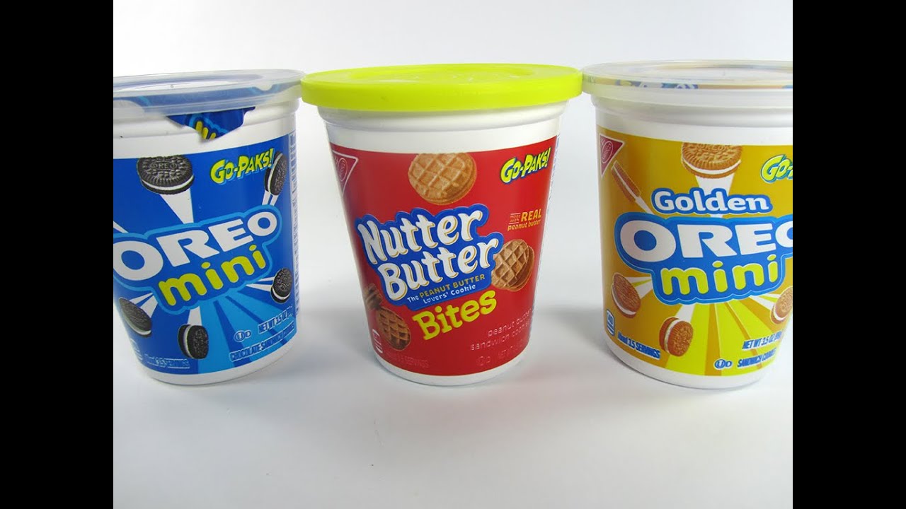 MINI Cookie Cups Unwrapping Oreo Nutter Butter Golden Oreo Nabisco