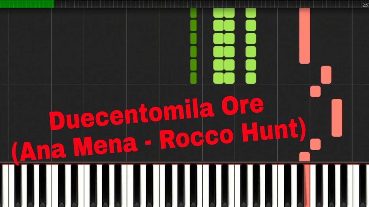 Duecentomila ore (ANA MENA) TUTORIAL Piano | Sanremo 2022