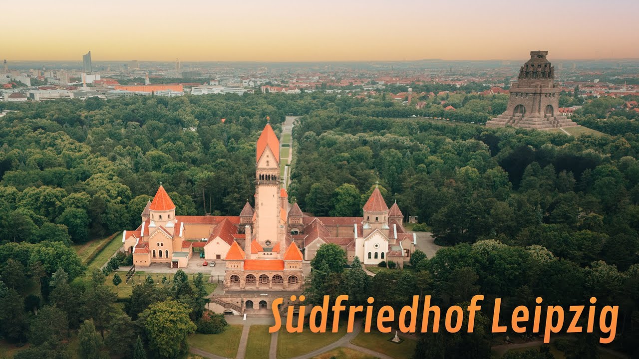 Südfriedhof Leipzig – Magische Drohnenaufnahmen & Natur | Meditativer Rundgang in 4K