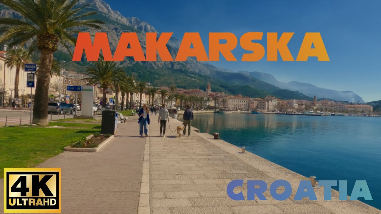 Makarska | Croatia | 4K Walkthrough ( Spring 2025 )