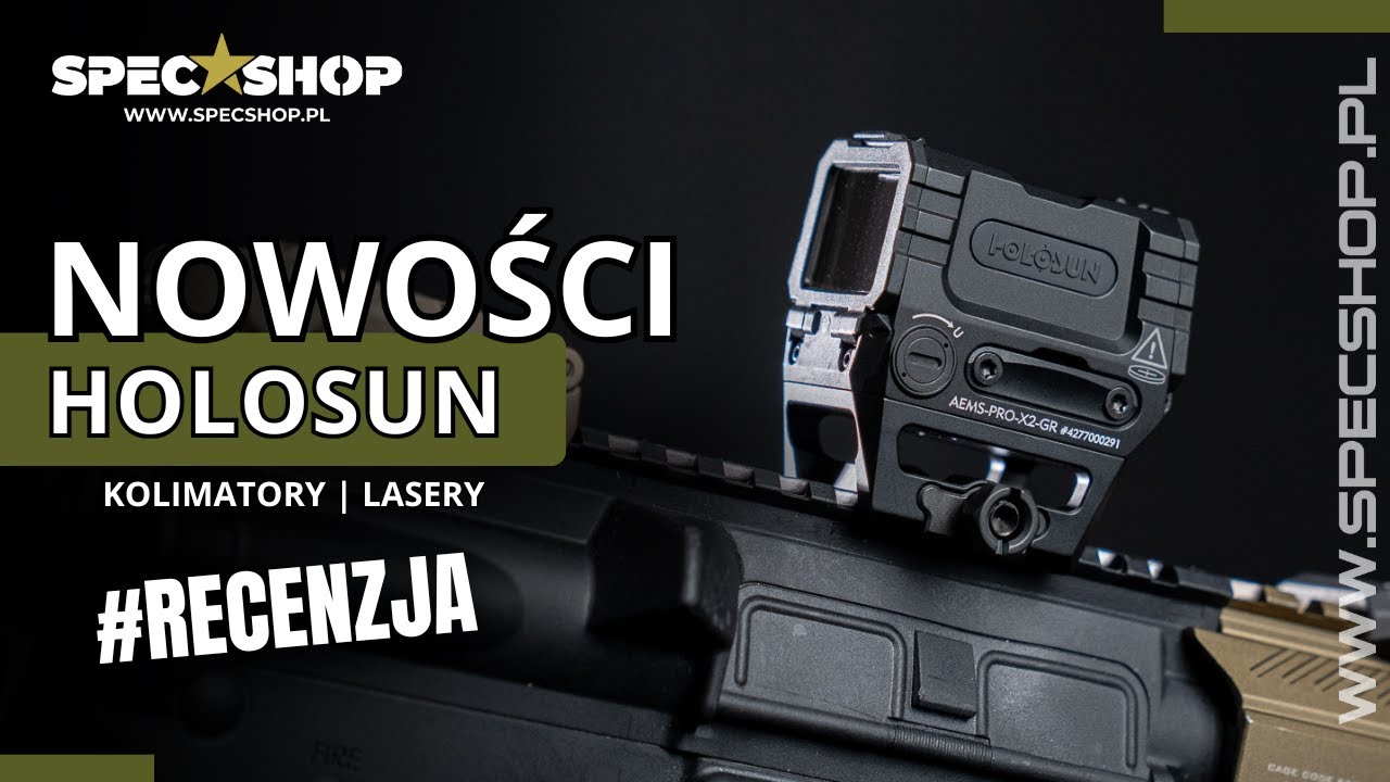 Nowości HOLOSUN 2025 - kolimatory ARO, AEMS, laser IRIS