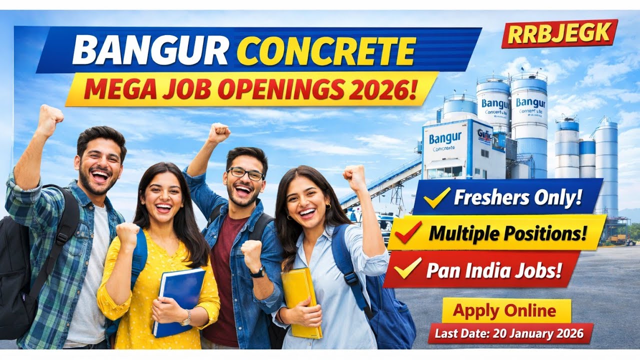 Bangur Concrete Mega Hiring 2026 | Freshers Jobs | Pan India | Apply Online 🔥 