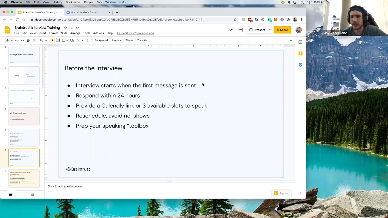 Client Interview Training
