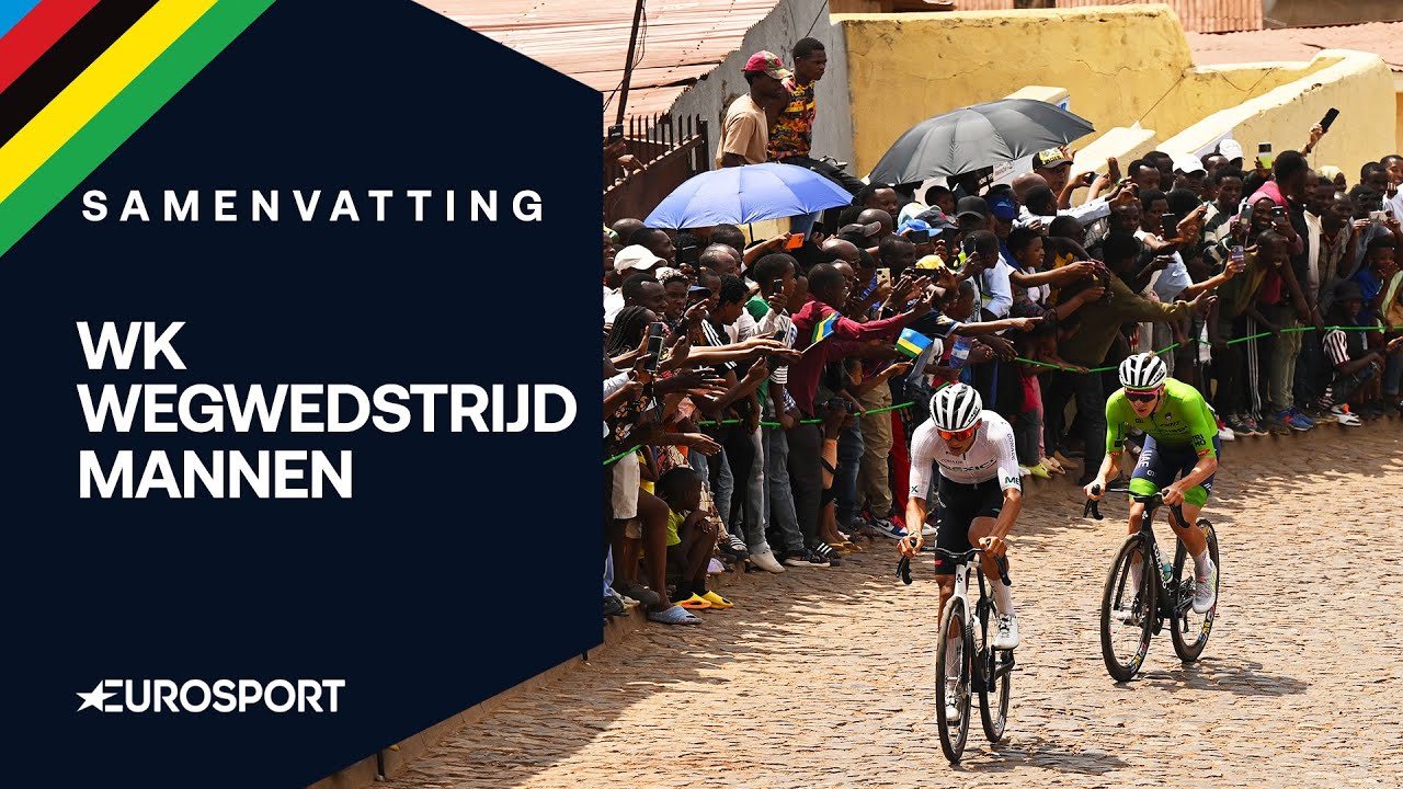LOODZWAAR parcours leidt tot GROTE VERSCHILLEN in RWANDA | WK Wielrennen 2025 | Samenvatting Mannen