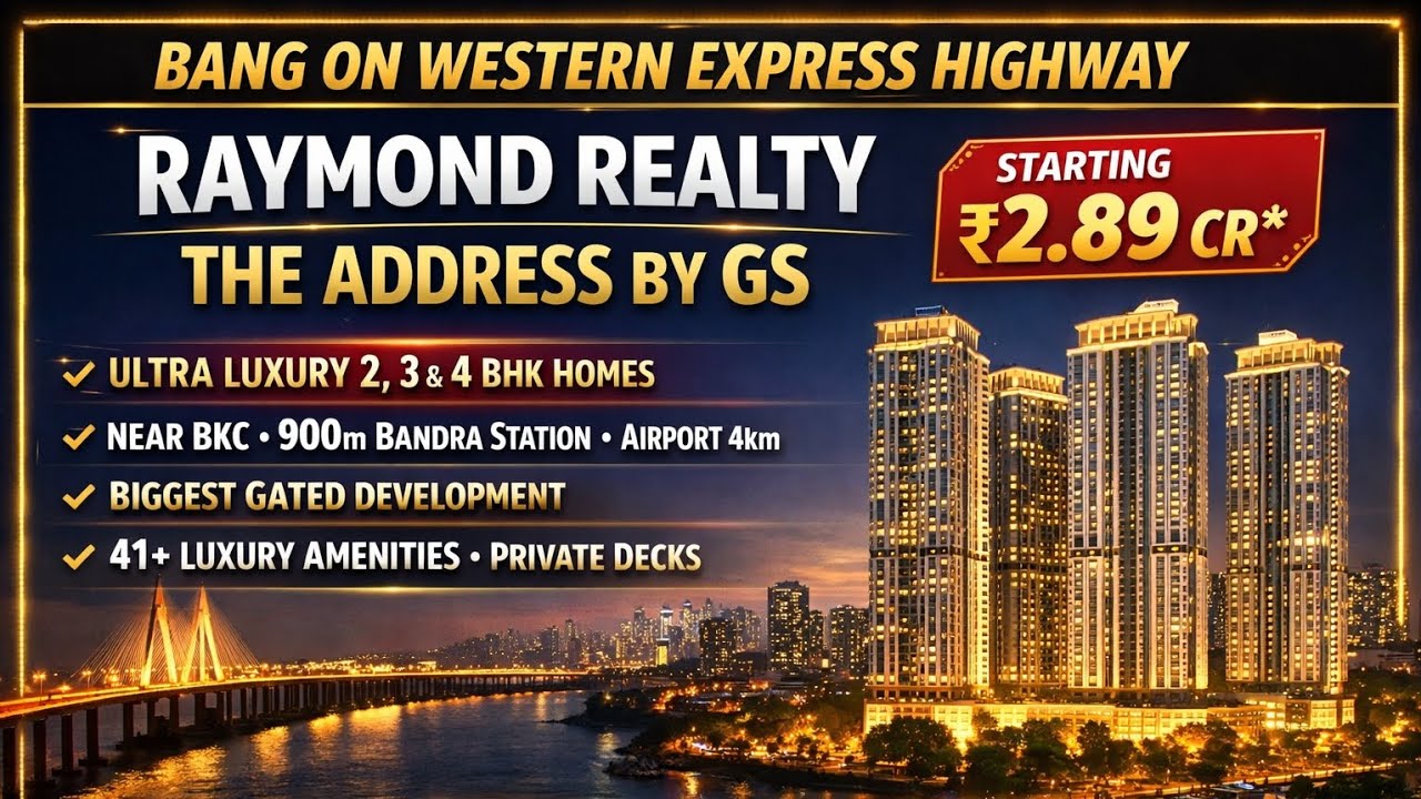 Bandra Luxury Flats by Raymond Realty | Mumbai Premium Highway Society | Full Project Tour | #bandra