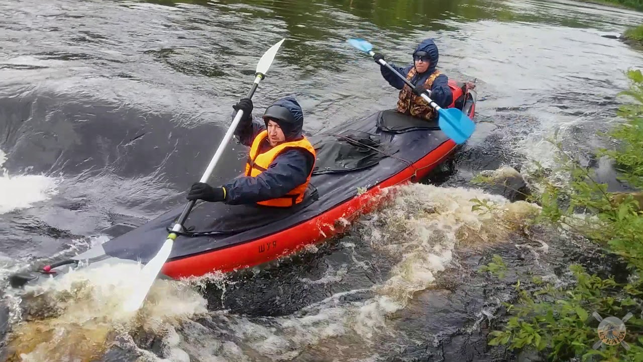 Река Чирка-Кемь (Тикша-Боровой, пороги, низкая вода, 2019г.)