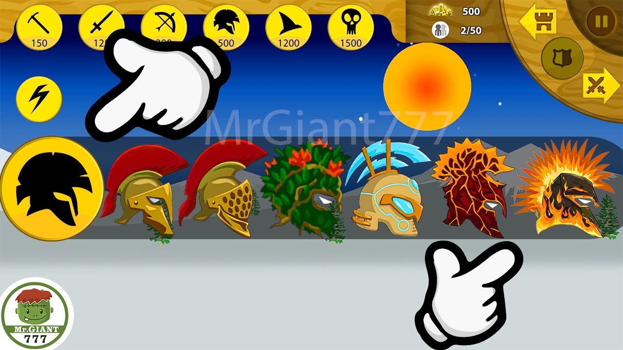 INFINITY STICKMAN SPEARTON LAVA, PYROBLAZE,.. SKIN VS FINAL BOSS | Stick War Legacy Mod | MrGiant777