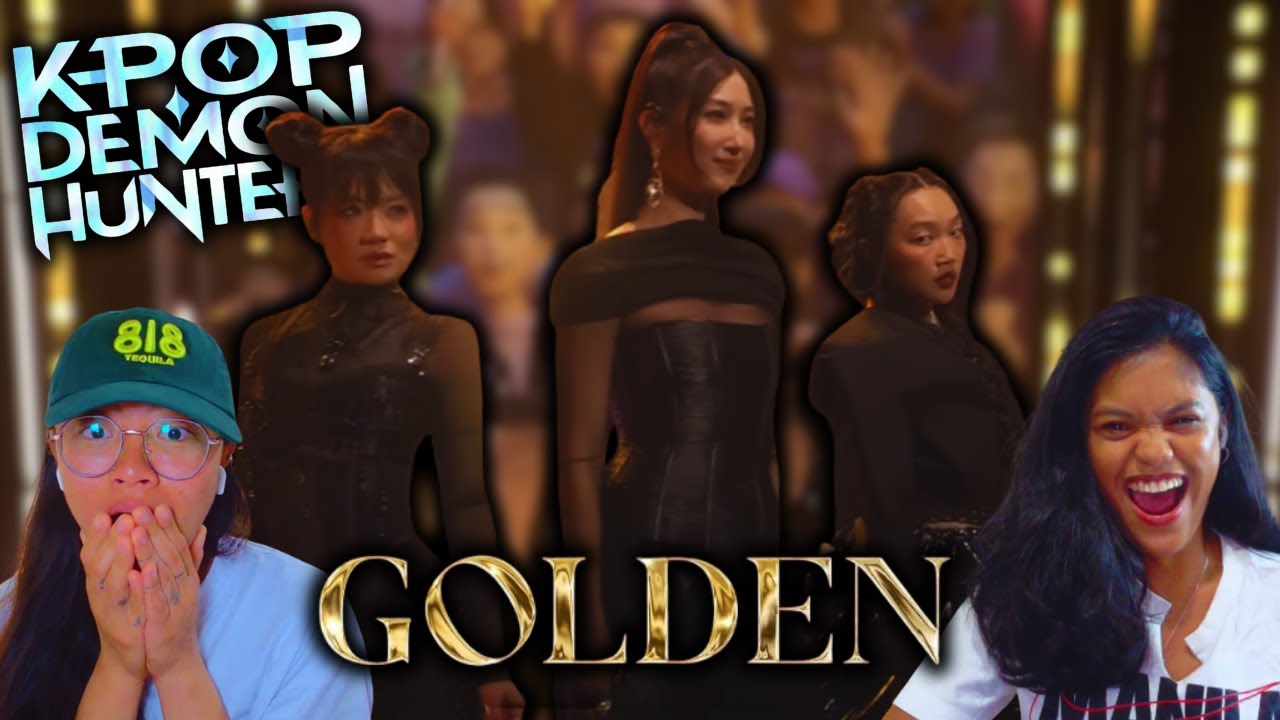 EJAE, Одри Нуна и Рей Ами - KPOP Demon Hunters исполняют GOLDEN LIVE на шоу Tonight Show Реакция!