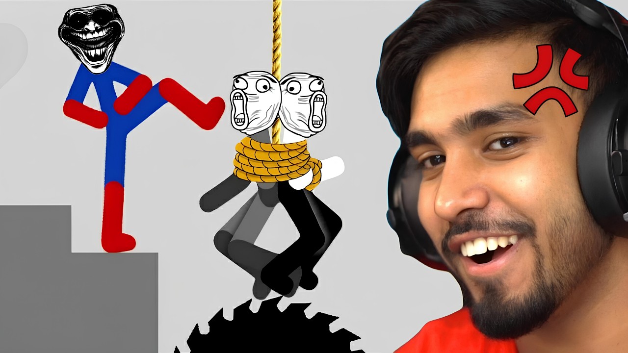 STICKMAN FALLING IS SUPER FUN | TECHNO GAMERZ
