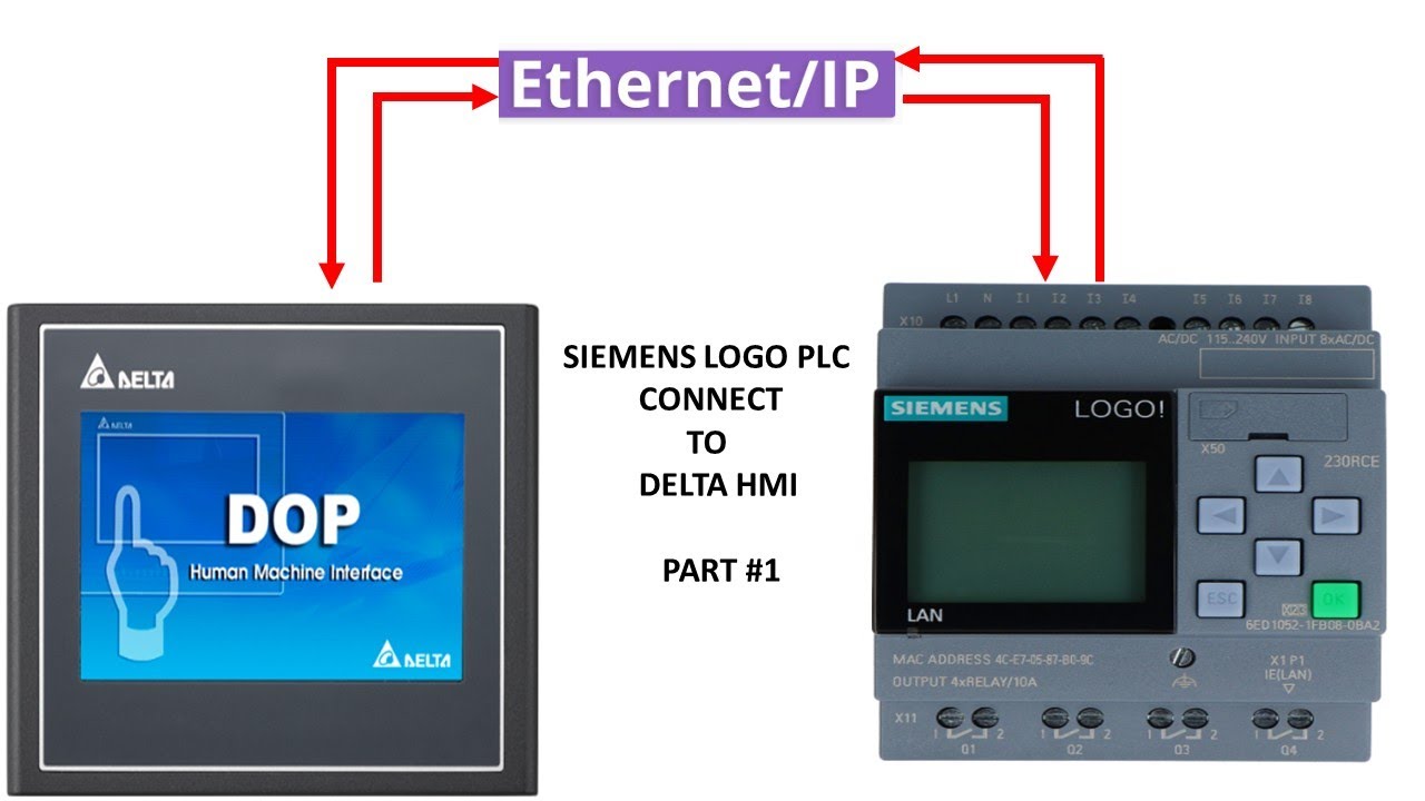 SIEMENS LOGO PLC CONNECT TO DELTA HMI PART#1